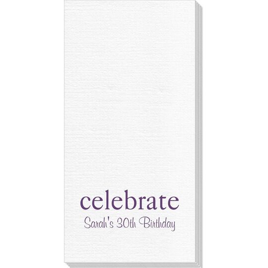 Big Word Celebrate Luxury DeVille Guest Towels
